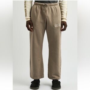 Cherry LA Parachute Wide-leg Cotton‎ Sweatpants Tan